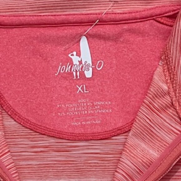 NEW Johnnie-O Men’s XL 1/4 Zip Prep-performance Coral Golf‎ Sweater NWT - Picture 7 of 12